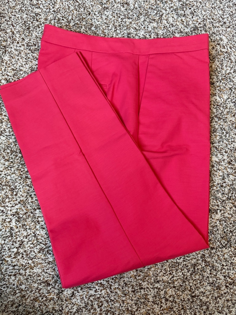 Ann Taylor Coral Pink Cropped Ankle Pants